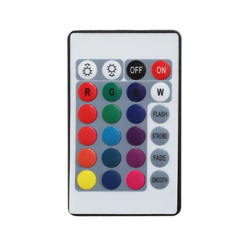 

LED 24 Keys IR Remote Controller Wireless For 3528 5050 RGB SMD Strips New