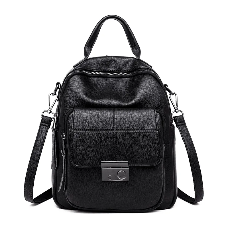 

Elegant Style Women Backpack Brand Quality PU Leather Youth Style Girls School Bag Fashion Shoulder Bag Female Travel Backpack