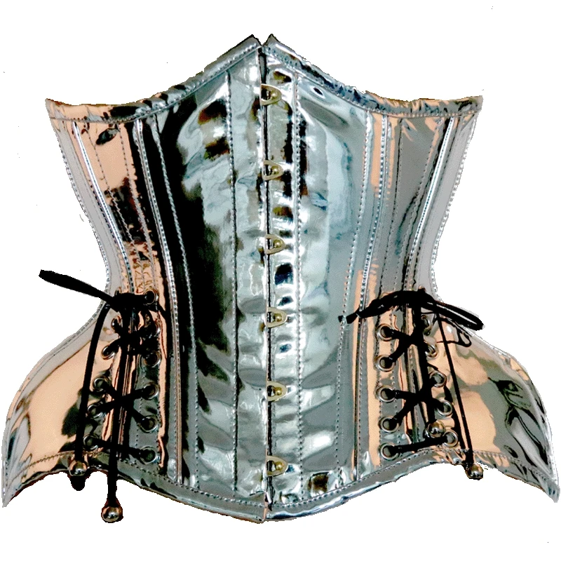 Annzley Best Corset For Waist Training 24 Pieces Steel Bonings Leather Underbust Corset  (1)