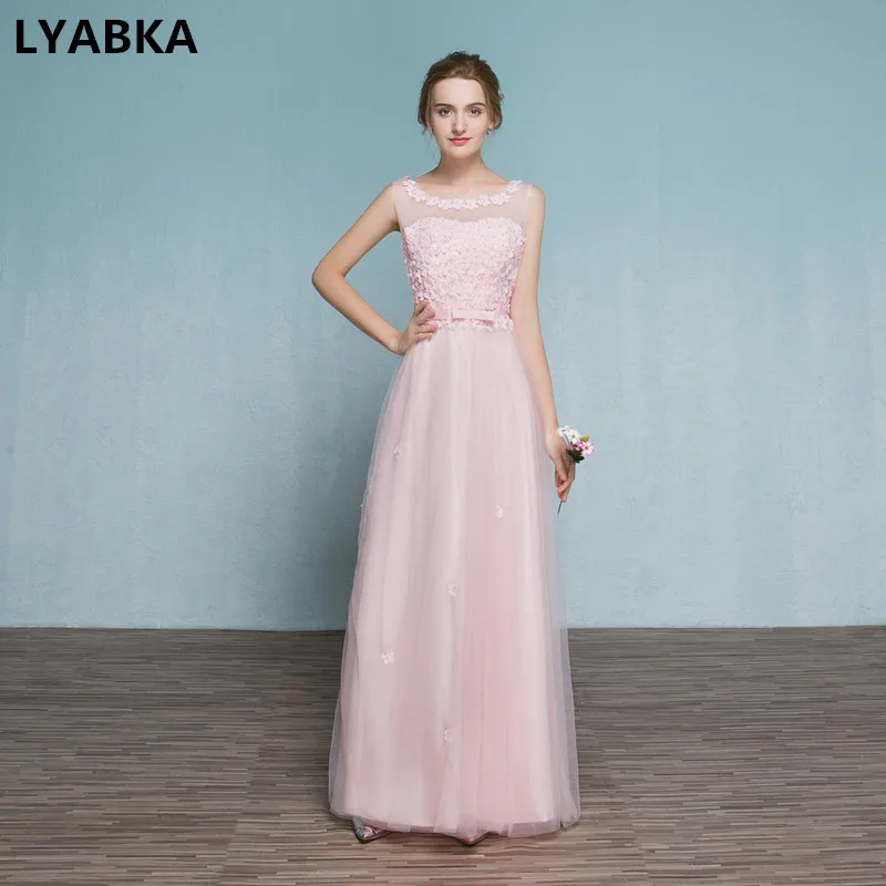 Высококачественное вечернее платье Robe De Soiree 2019 модное Тюлевое с аппликацией