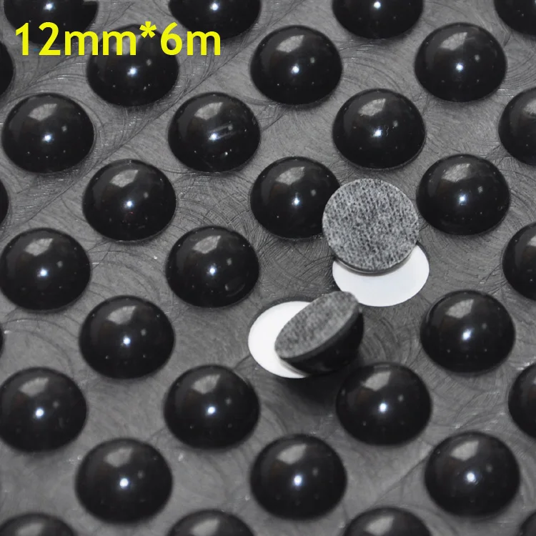 

128pcs 12mm*6mm black self adhesive soft anti slip bumpers silicone rubber feet pads great silica gel shock absorber