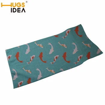 

HUGSIDEA Fish Pattern Soft Cotton Face Towel For Adults Bathroom Super Absorbent Towel 35x75cm Kid Wipe Towel Hair Hand Towel