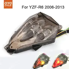 Motorcycle Integrated LED Tail Light Brake Turn Signal Blinker For Yamaha YZF-R6 YZF R6 2006 2007 2008 2009 2010 2011 2012 2013 for yamaha yzf r6 2008 2009 2010 11 12 13 14 complete all silver abs fairings 3mm thick injection plastic kits
