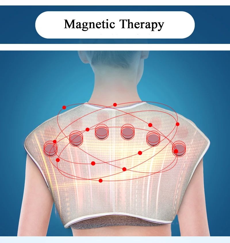 Youhekang САМОНАГРЕВАЮЩАЯСЯ плечевая Поддержка Brace периартрит Корректор осанки для магнитной терапии обезболивающая поддержка спины