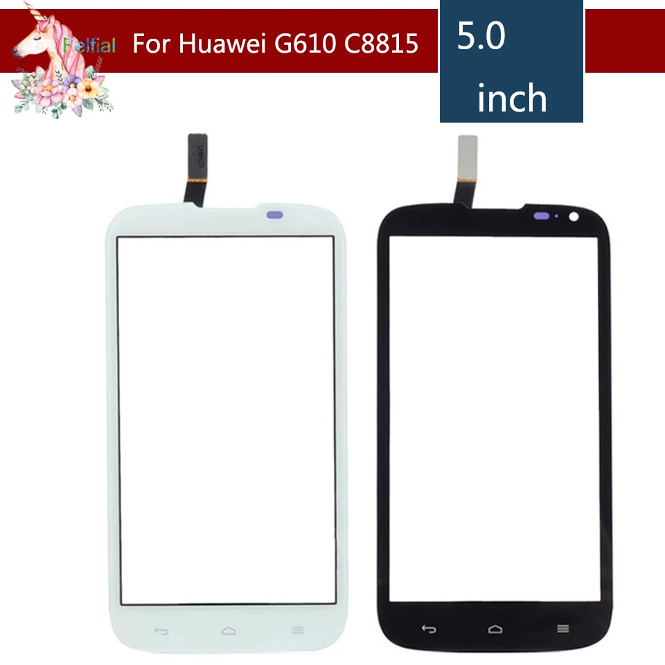 ЖК-дисплей 5 0 дюйма для Huawei Ascend G610 C8815 сенсорный экран дигитайзер датчик внешнее