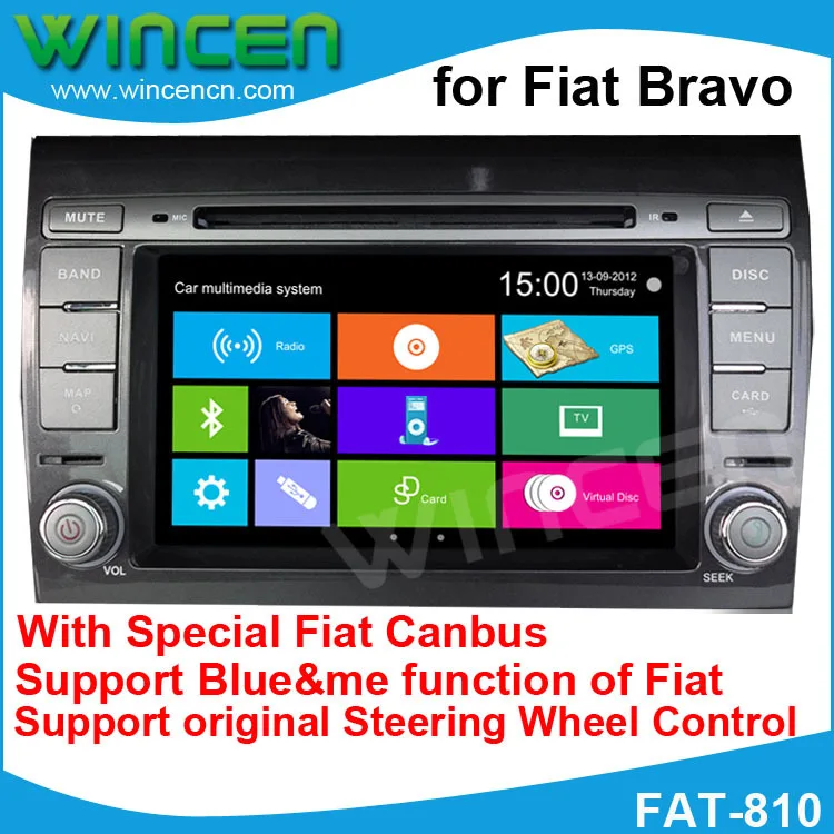 6," автомобильный DVD gps плеер для Fiat Bravo поддержка gps DVD IPOD BT, RDS радио USB SD Функция Автомобильная навигационная аудиосистема радио