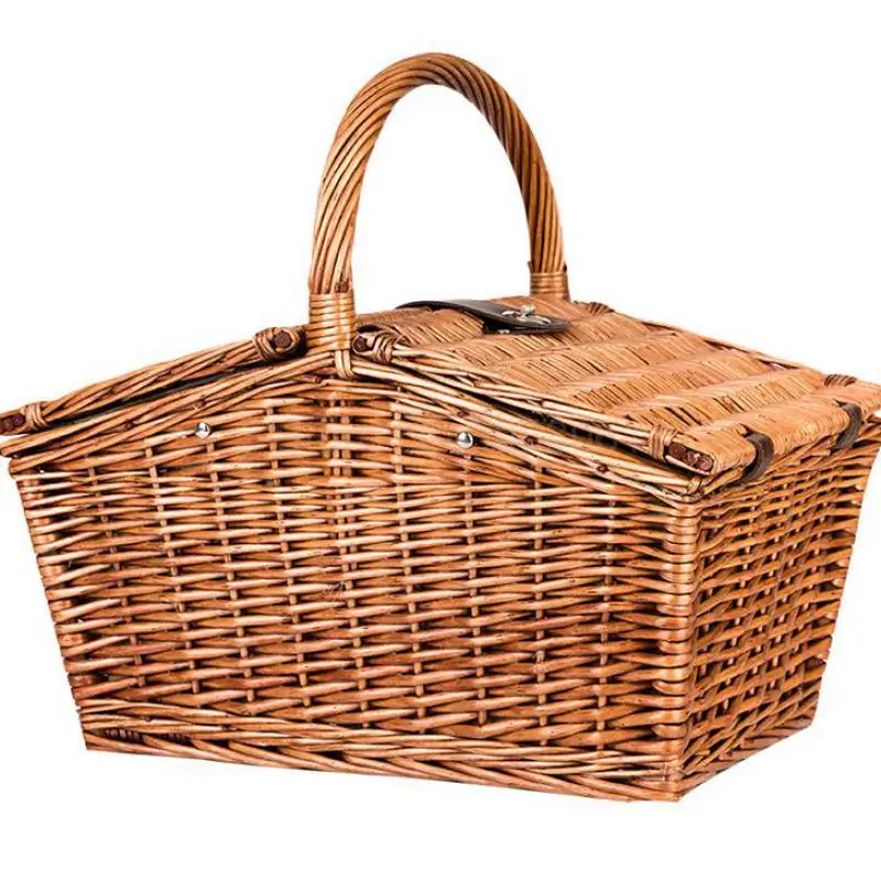 The Cane Makes Up Portable Outdoor Picnic Basket Outing Camping Picnic Melon And Fruit Plate To Receive Basket Fruit Basket