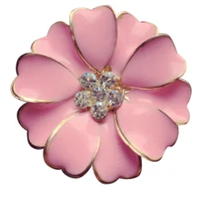 Новые автомобильные Стразы, освежитель воздуха в цветочек, автомобильные зажимы для духов, держатель для кондиционера, автомобильный держатель духов розового цвета