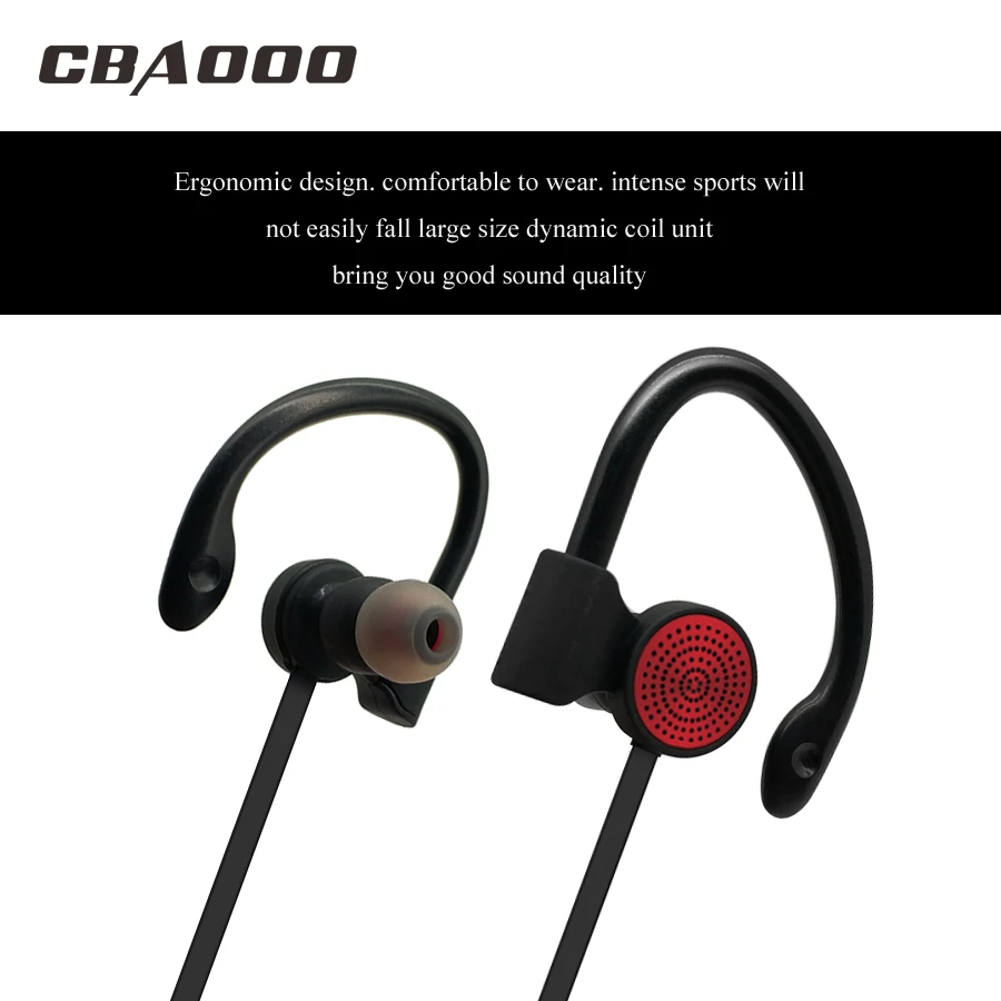 CBAOOO K1 наушники Bluetooth беспроводные наушники спортивные наушники стерео бас гарнитура с микрофоном bluetooth наушники для телефона xiaomi