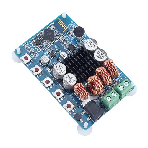

Wireless Digital Receiver Amplifier Board Bluetooth 4.0 TPA3116 50W+50W Audio Receiver Amplifier Board With Mic Free Shipping