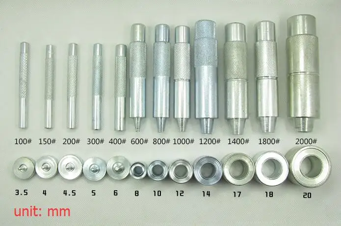 Ушко втулка для перфоратора DIY Набор инструментов для кожаного ремесла одежда баннер с люверсами ручной удар набор инструментов 4 мм-20 мм Швейные Инструменты