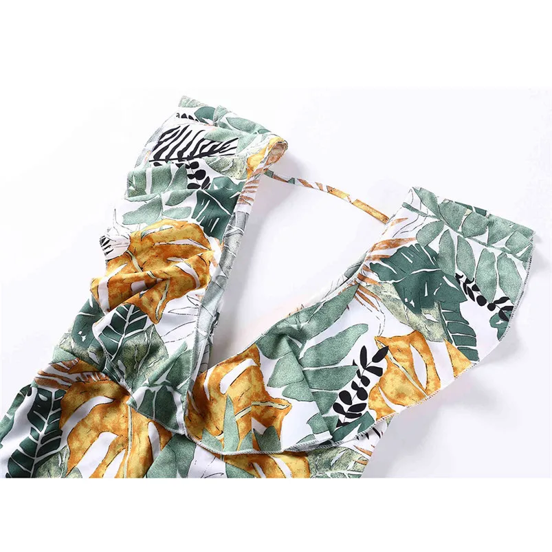 Playsuit Fashion Women V-Neck Floral Print Sleeveless Long Playsuit Ladies Jumpsuit Sexy Female Summer Beach Overalls R04 (3)