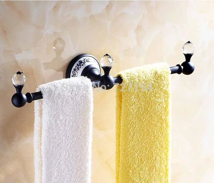 Free Shipping! Wall Mounted Oil Rubbed Bronze Towel Holder Dual Bars