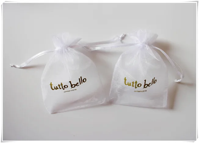 Индивидуальный Логотип органза сумка для конфет мыло фотообои|jewelry packaging|jewelry