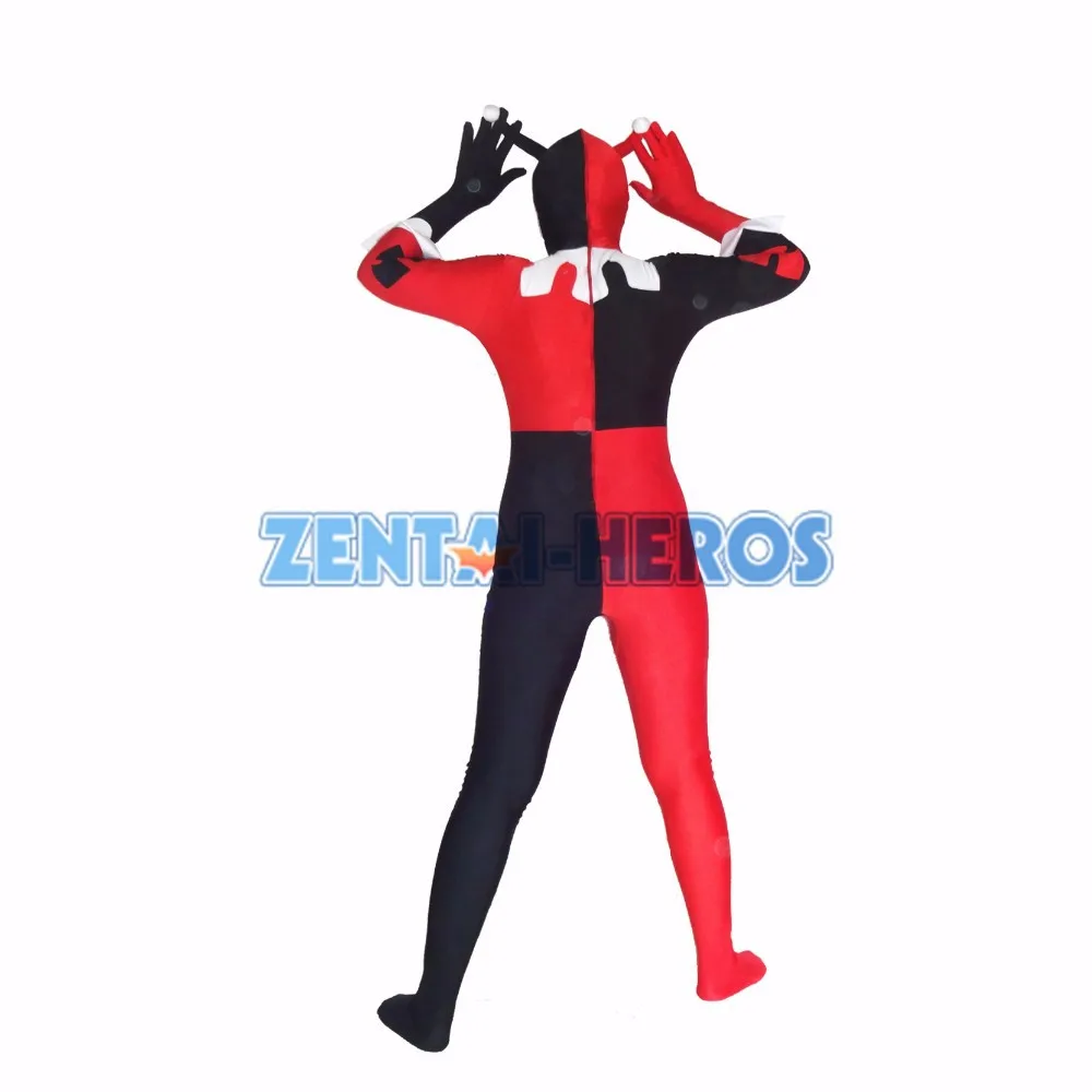 Cosplay&ware Batman Series Harley Quinn Female Superhero Costume Halloween Party Cosplay Sexy Costumes Catsuit Zentai Suit -Outlet Maid Outfit Store