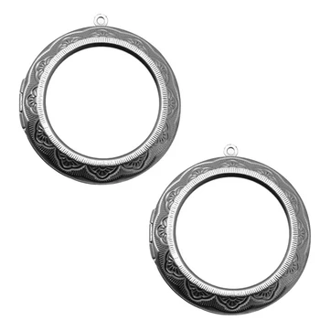 

2017 NEW NO Fade Stainless Steel Round Photo Locket Charm Pendants Fit 30MM DIY Jewelry Fittings Handmade Ornament