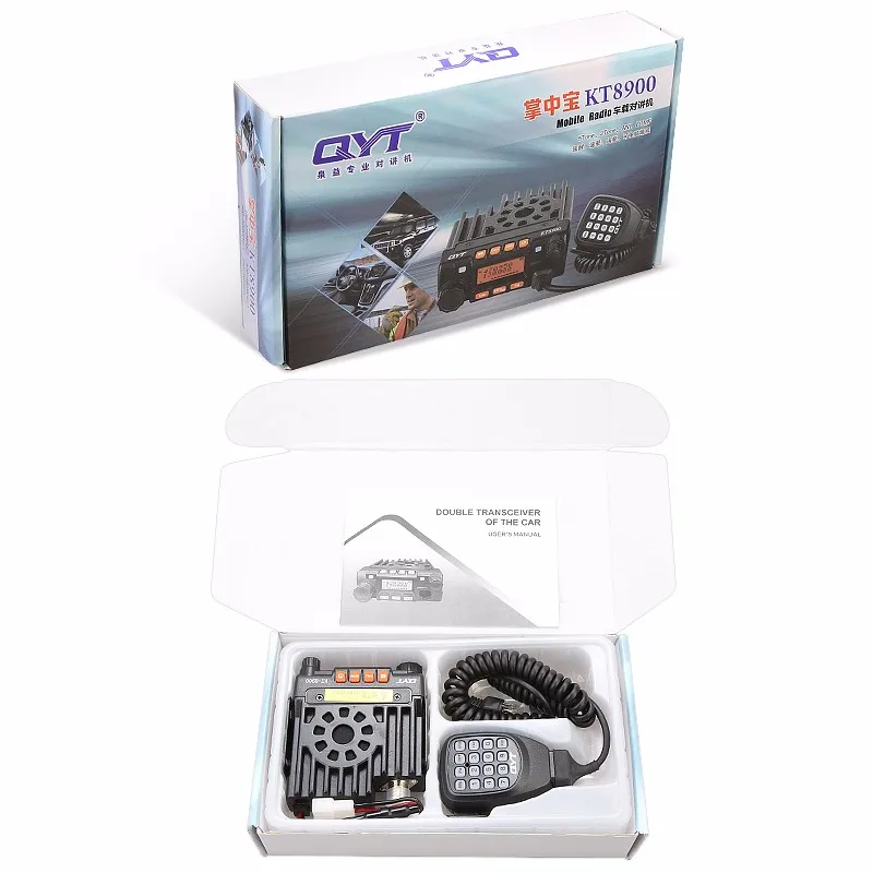 Новый QYT KT 8900 двухдиапазонный U/V 25W 200CH скремблер CTCSS/DCS FM DTMF сканирование