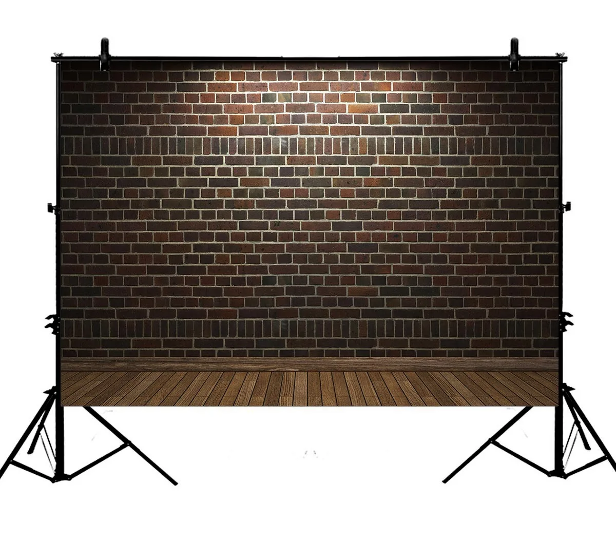 

5x7ft Brick Wall Wooden Floor Polyester Photo Background Portrait Backdrop