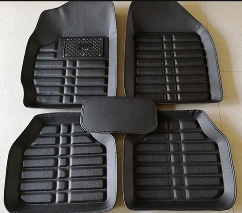 Автомобильные ковровые универсальные ножные коврики для Skoda New Octavia A7 автомобильные коврики - Название цвета: black line