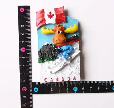 Canadian ski elk fridge stickers |