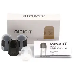 Шт. 3 шт. оригинальный JUSTFOG Minifit Pod для JUSTFOG minifit электронная сигарета силиконовый чехол для электронных сигарет кальян электронные сигареты