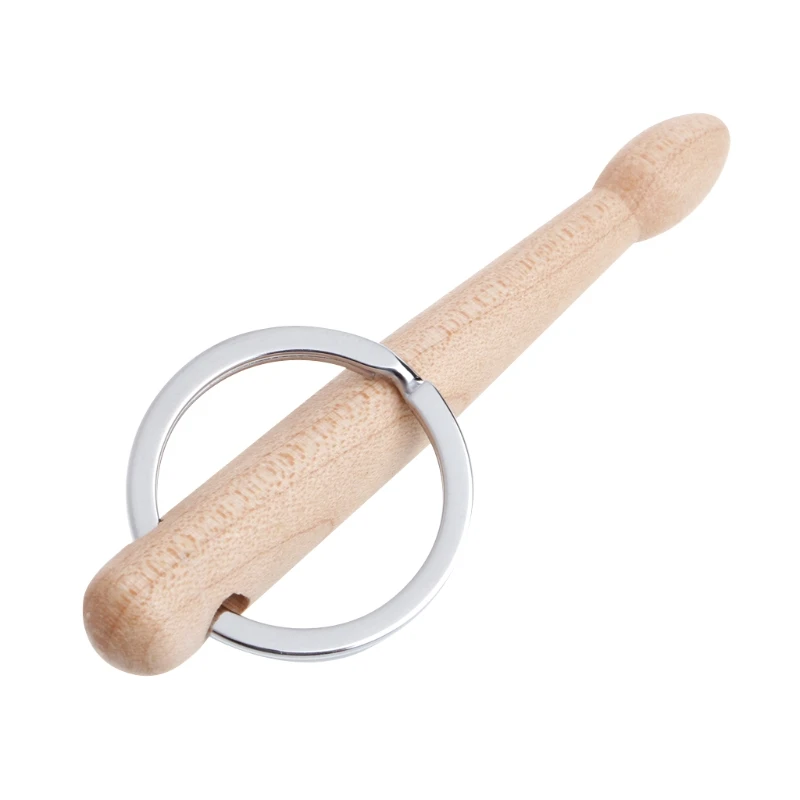 

Mini Drum Sticks Keychain Wood Drumsticks Key Ring Chain Keyfob Percussion Gift