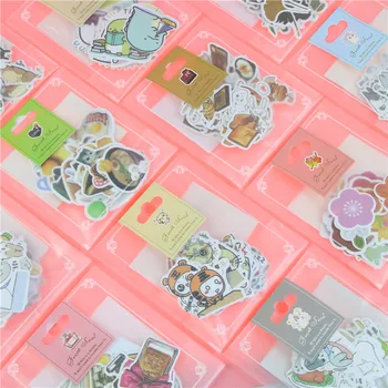 

1 Bag Cute Cartoon Korean Style Decorative Stickers Adhesive Stickers Scrapbooking DIY Decoration Diary Stickers