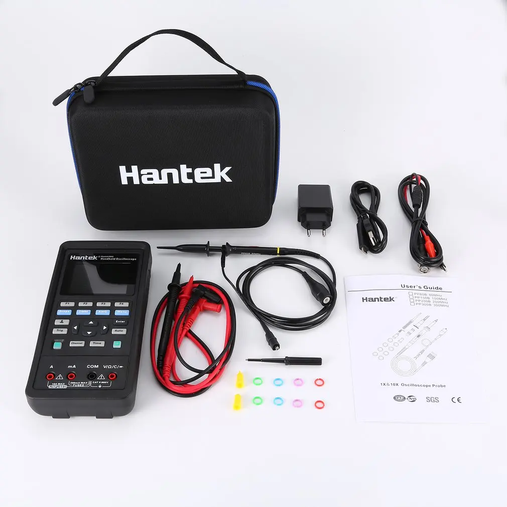 Hantek 2D42 цифровой мультиметры Ручной осциллограф 3 в 1 интеллектуальный
