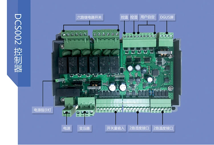 Божественной DCS контроллер DCS002 Замена Стандартный HMI + PLC Термостат Высокая точность