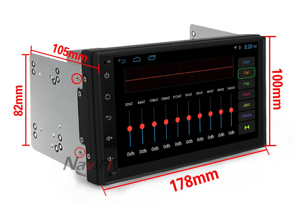 Flash Deal Android 8.1 universal car gps radio autoradio universal car multimedia stereo player head unit PC for Nissan Toyota Kia 5