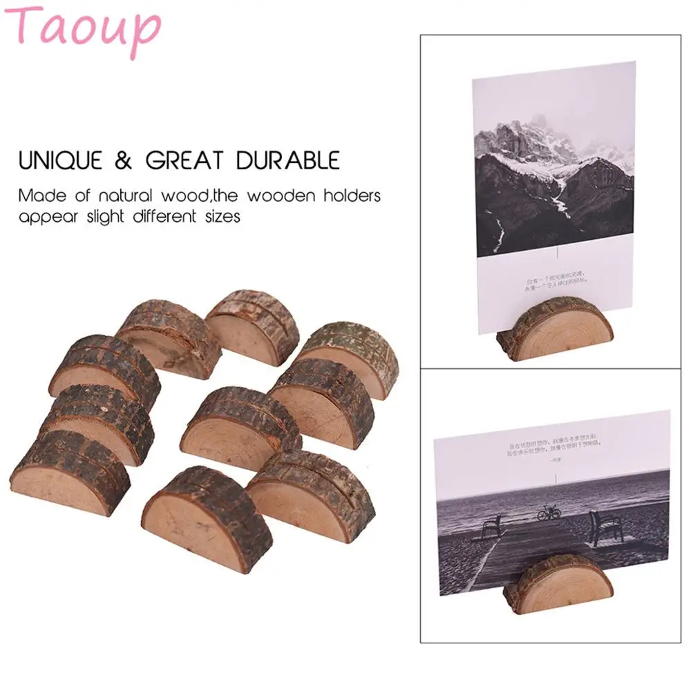 

Taoup 1pc Wood Photo Clip Country Rustic Wedding Decor Accessories Vintage Weedings & Events Creative Handmade Birthday Gifts