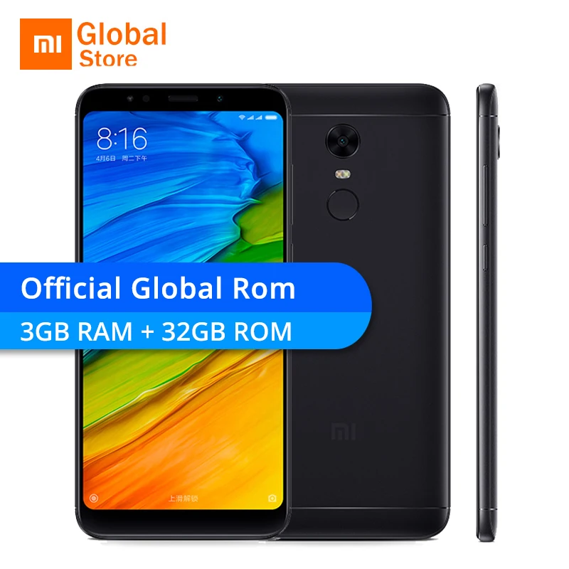 Global ROM Xiaomi Redmi 5 Plus 3GB RAM 32GB ROM Mobile Phone 5.99″ 18:9 Full Screen Snapdragon 625 Octa Core 4000mAh MIUI 9 OTA