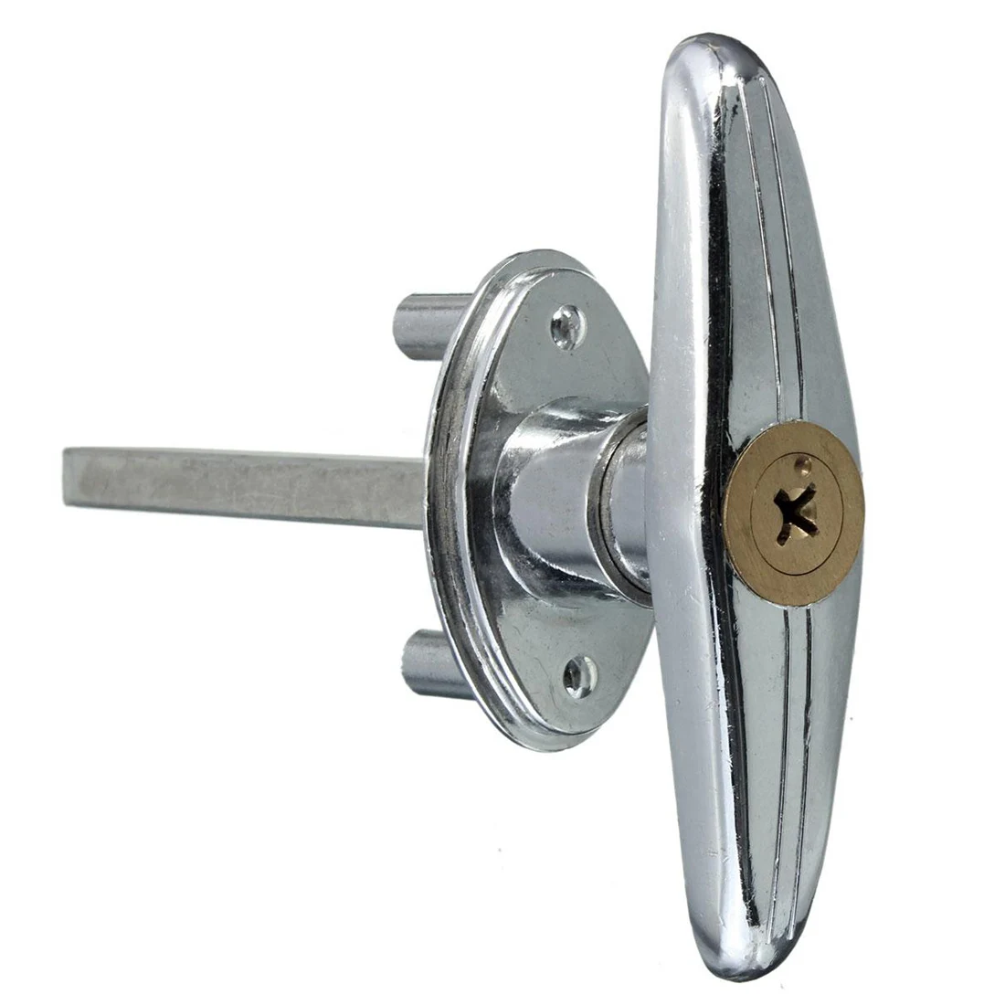 

Garage door lock T handle with key screw metal copper