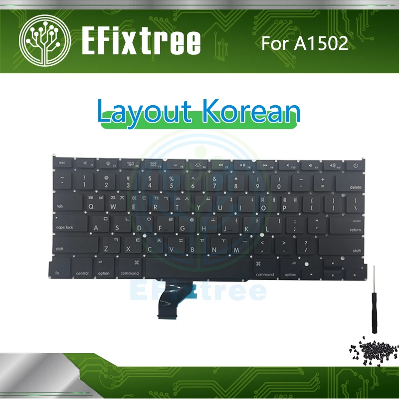 Новая Корейская клавиатура A1502 для Macbook Pro Retina 13 &quotA1502 раскладка винтовая отвертка