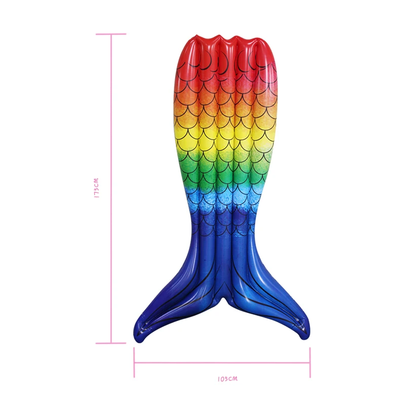 Гигантский хвост русалки бассейн поплавок красочные рыбы надувные водные игрушки для взрослых плавательный круг надувной матрас шезлонг бассейн игрушка