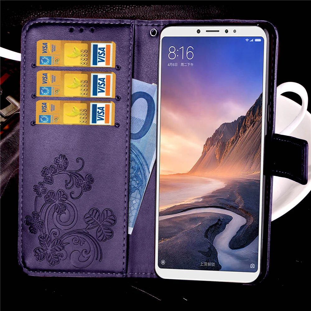 

Smartphone Case For Xiaomi Mi Max 3 Case Mi MAX3 Wallet Flip Case Luxury Leather Cover For Coque Xiaomi Mi Max 2 Max2 Cover Case