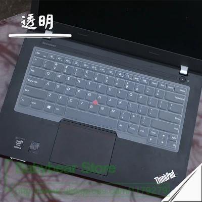 Клавиатура протектор кожного покрова 14 дюймов для lenovo Thinkpad S2 S3 E485 T470 T480 E480 T480S R480 T450S T460P L460 T460 T470S - Цвет: transparent