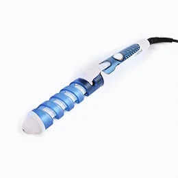 Керамические инструменты для укладки волос профессиональная плойка для завивки волос Вэйвер груша цветок конус электрическая плойка для завивки волос ролик - Цвет: Синий