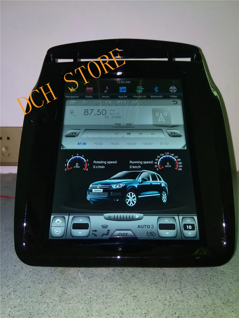 10,4 ''вертикальный экран Tesla стиль Android 8,1 автомобильный DVD gps для Volkswagen touare g 2010 2011 2012 2013 PX6