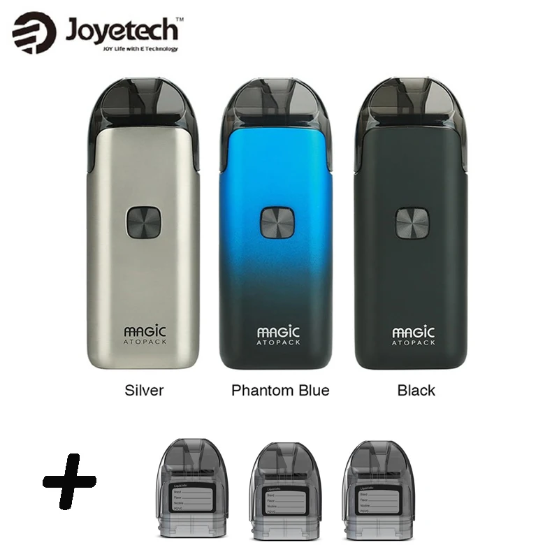 

Original Joyetech Atopack Magic Kit 7ML/2ML Cartridge Vape Magic Pod Kit 1300mAH 3PCS Replacement Cartriage Coil 0.6ohm