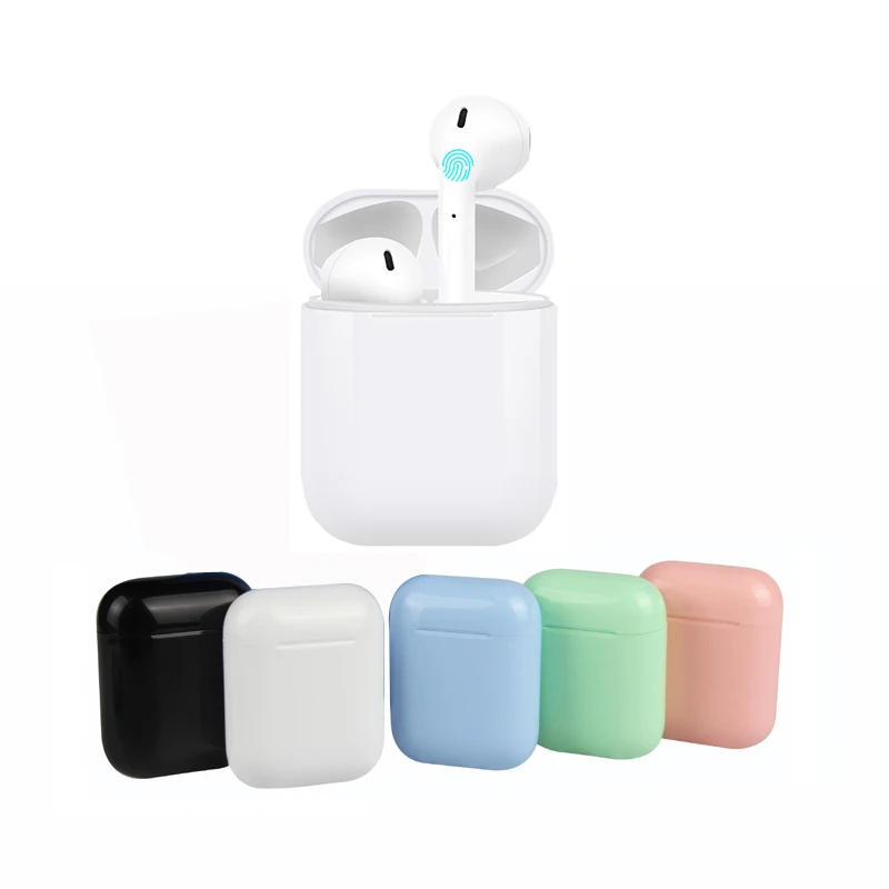 

i10 touch control wireless bluetooth earphone 5.0 stereo sound Mic earplug earbud mobile phone tablet ear cup 420mAh charge box