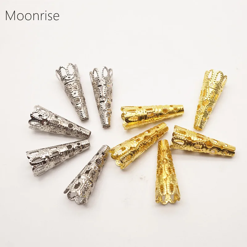

23x8mm Trumpet Flower Bead Caps End Caps For Jewelry Making Accessories Handmade Necklace Bracelet Findings HK098