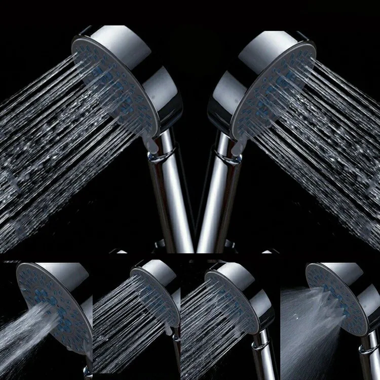 Free shipping Hiqality ABS plastic hand shower with five sile bathroom