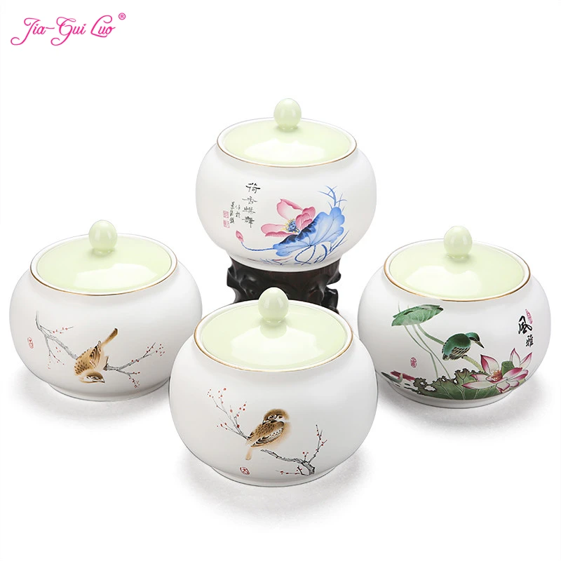 

Jia-gui luo tea box Chinese ceramic dried fruit coffee beans sealed cans collection food storage tank