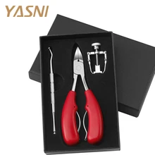 Набор щипцов для ногтей из нержавеющей стали, толкатель для кутикулы, средство для удаления вросших ногтей, Уход за ногтями, триммер для кутикулы, инструмент для коррекции ногтей NT132