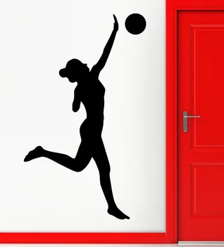 

Wall Stickers Volleyball Ball Sports Game Girl Beat Paz Vinyl Decal