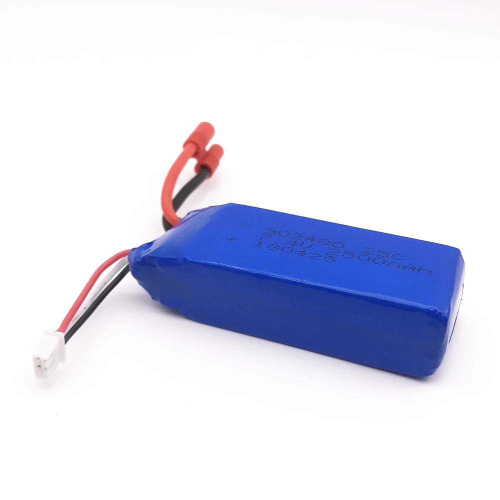 Обновленная батарея Lipo высокой емкости 2500mAh 2S 7,4 V 25C батарея для Syma X8C X8W X8G Дрон вертолет Квадрокоптер батарея 12428