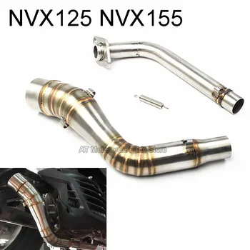 

Motorcycle Exhaust Muffler Pipe Slip On Full System Stainless Steel Header Pipe Scooter Pit Bike For YAMAHA NVX125 NVX155