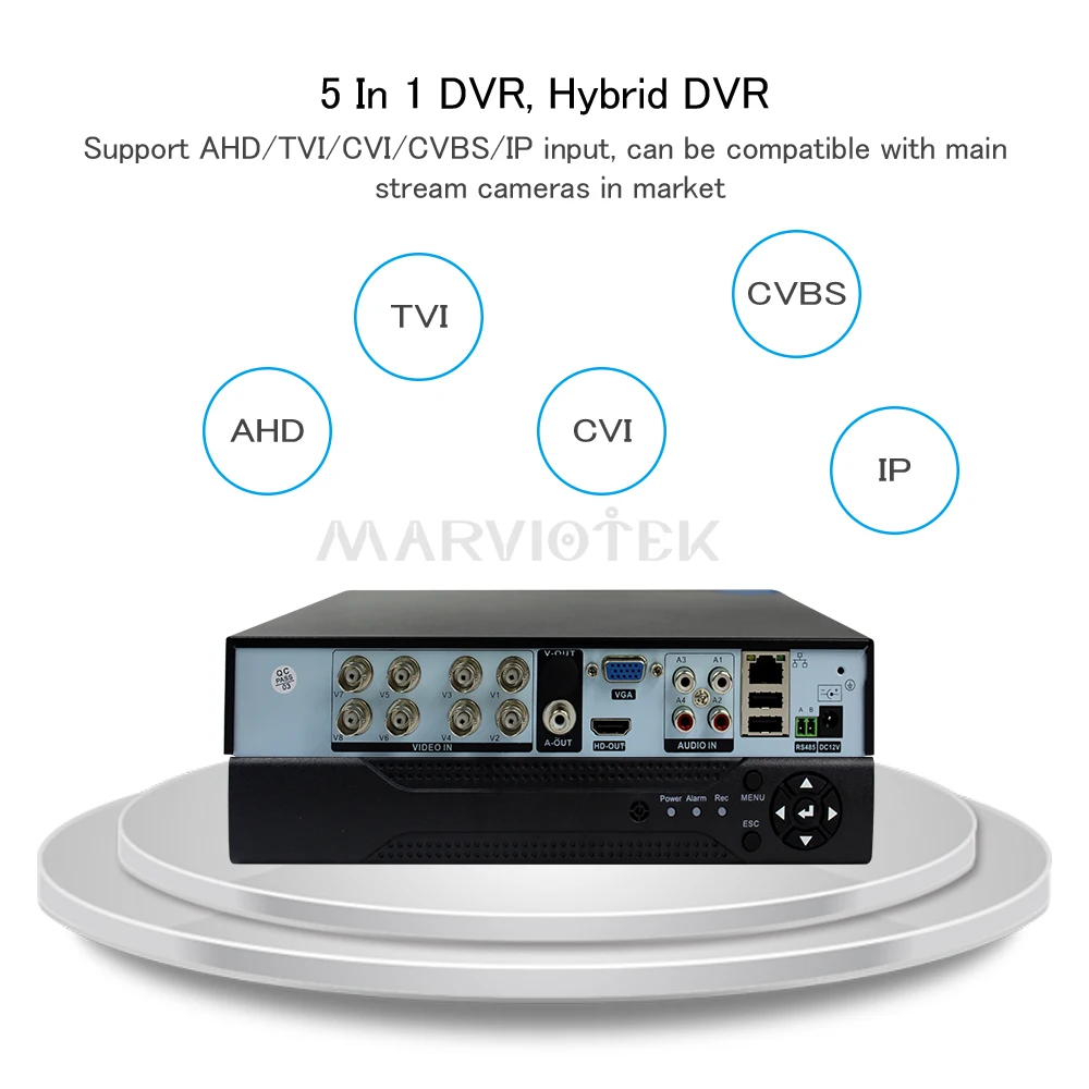 5 в 1 Мини DVR HVR NVR цифровой видеорегистратор 1080нн AHD поддержка аналогового AHD/TVI/CVI/CVBS/IP камера 1080 p Onvif рекордер наружного наблюдения