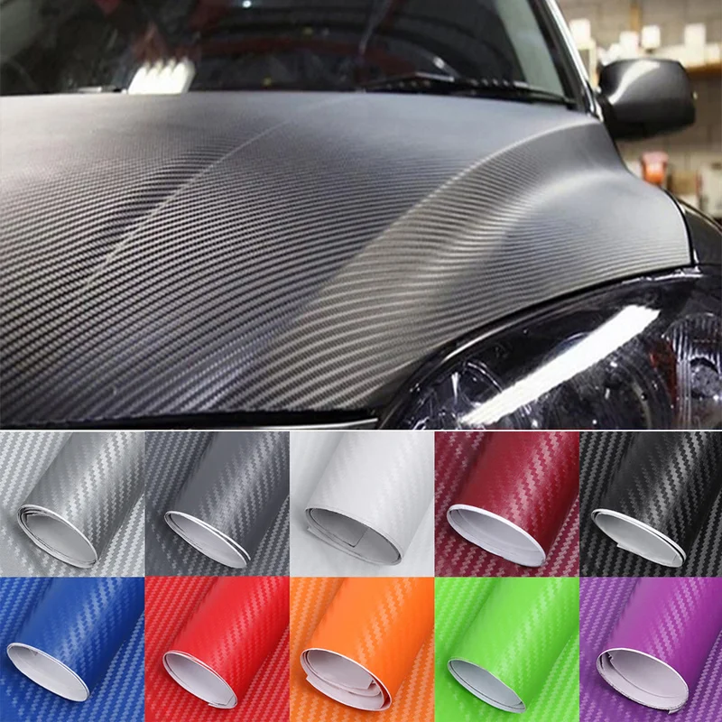 Afdeling Dårlig skæbne Fantastisk 10color 3D Carbon Fiber Vinyl Car Waterproof Auto Car Color Film Body  Sticker Detailing Car Accessories Motorcycle Sticker - AliExpress